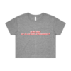 Is He Hot or A Feminist crop tee - Image 5