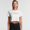 Is He Hot or A Feminist crop tee - Image 2