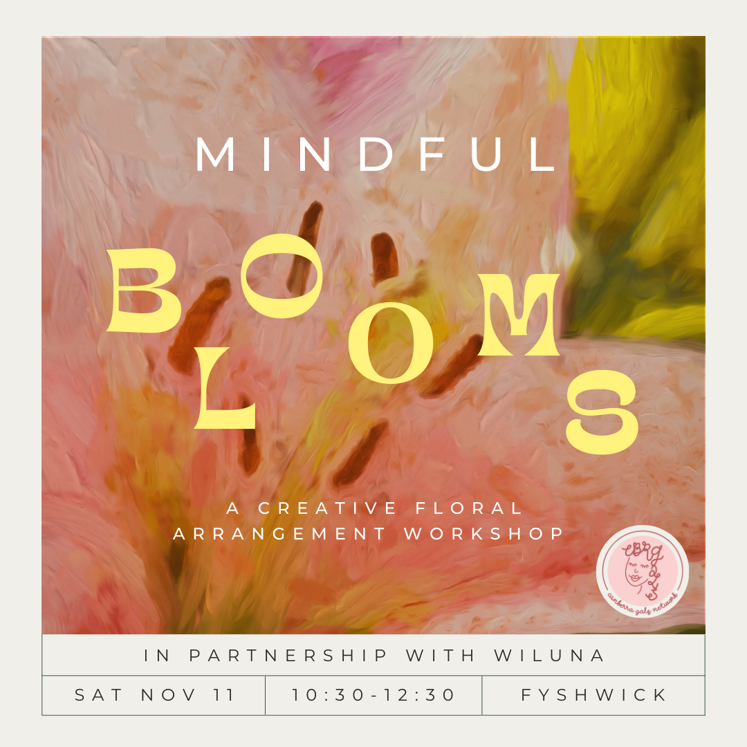 Decorative image for mindful blooms event